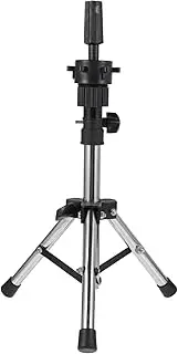 Vaguelly Wig Stand Tripod Holder for Hairdressing Mannequin Display with Stable Non Slip Base for Cosmetology Practice and Salon Use Compact Folding Design for