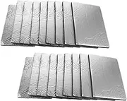 iplusmile 50pcs Sound Insulation Aluminum Foil 25 * 18cm Fireproof Easy Install Noise Reduction for Home Office