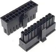 BIZOCA 4pcs Micro-Fit 3.0 Connector Receptacle Housing 2 Pin 4 6 8 10 12 14 16 18 20 22 24 Circuits Male Shell Power Molex 43025(2x10 Pin)