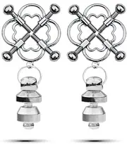 Metal Nipple Clamps Adjustable Nipple Clamps Metal Nipple Rings Sexy Nipple Toy nipple toy Nipple Non-Piercing Suitable for Adult Role Playing Games Nipple clip for women