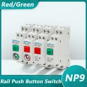 35mm Rail Mounting Push Button Switch Normally Open/Closed NP9 Button Switch