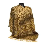 Pashmina Style Leopard Print Shawl Wrap New With Tags