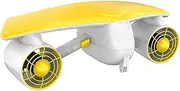 Underwater Scooters Underwater Electric Scooter Jet Motor 133.2Wh Battery Thruster Diving Booster Sea Scooter Diving Equipment Underwater Booster(Yellow)