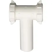 KEENEY 1-1/2 In. White Polypropylene Center Outlet Tee