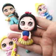 Princess Bow Center Polymer Clay Handmade Snow White