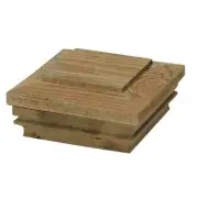 Deckorators 4 In. x 4 In. Pressure-Treated Pine Press-On Post Cap 72213