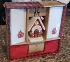 Mistletoe Farms Christmas 4-piece Counter Set Soap Dispenser Towels Bath Rug $60