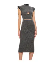 Sportmax Cut-Out High Neck Dress S,XS,M Black