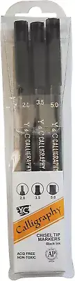 - NSC603A Y and C Water Based Calligraphy Markers, Chisel Tip, Assorted Sizes, B