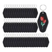 50pcs Blank Motel Keychain Bulk with Key Rings,Hotel Keychains Key Tag for6142