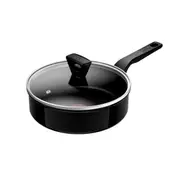 Tefal Renew Black Induction Ceramic Sautepan and Lid 24cm