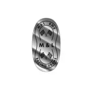 M&L - Chrome head tube Decal - old school bmx