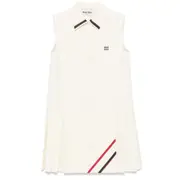 [Miu Miu] Miu Miu Pleated Shirt Dress 42 IT NEUTRALS