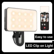 Rechargeable Led Selfie Ring Fill Light 5V USB For Phone 3000k Portable 3 Modes