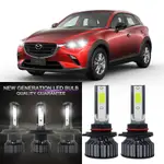 2PC 6000K LED LAI P1 大燈轉換燈泡套件適用於 MAZDA CX-3 (DK) 2015-2023 白