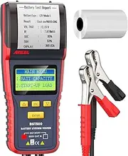 ANCEL BST500 Battery Tester with Printer, 12V 24V Car Battery Load Tester Automotive, 99% Accuracy Auto Battery Analyzer Tester, Cranking Charging System Test Tool for Car Heavy Duty Truck SUV ATV RV