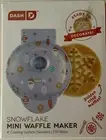 Snowflake Mini Waffle Maker Christmas Festive