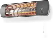 Nedis HTBA10GY Bathroom Heater - 1200W - Adjustable Thermostat - 2 Heat Modes - X4 - Grey