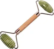Baluue Jade Facial Roller Tool Dual Head Face Sculpting Massager for Anti-aging Skin Revitalization Natural Jade Massage Stick for Under Eye Care Relaxation