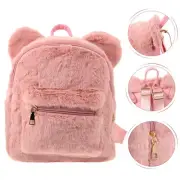 Trendy Purses Backpack Boys Travel for Women Furry Backpacks Girls Miss