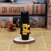 Alto Saxophone Mouthpiece Set Ebonite Mouthpiece Gold Silver W/Ligature&Cap