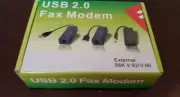 Dual RJ11 Port USB 56K External Dial Up Voice Fax Data Modem, 56K Fax/Modem USA*