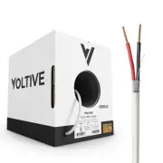 Voltive 18/2 Speaker Wire - CL3 - In-Wall/Direct Burial - OFC - 250ft - White