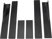 86.6" Side Skirt Universal Compatible for VW Passat B7 Sedan Extension Splitters Apron Splitter Winglet Body Kit Car Accessories(86.6inch Black)