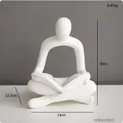 Abstract Figure Statue Modern Home Decoration Sculptures & Figurines Reading B