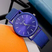 Women Watches Luxury Quartz Braceletes Stainless Steel Dial Casual Bracelet Montre Femme Ladies Watch Zegarek Damski Reloj Mujer blue