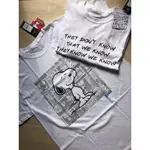 【DRUNK】NEW LOOK 聯名 PEANUTS SNOOPY FRIENDS SLOGAN 長版 短T