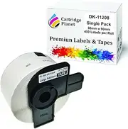 Cartridge Planet Compatible Label Roll for Brother DK-11208 DK11208 38mm x 90mm 400 Labels per Roll for Brother QL1050 QL1050N QL1060N QL1100 QL1110NWB QL500 QL550 QL570 QL580N QL650TD QL700 QL720NW QL800 QL810W QL820NWB Label Printer