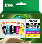 [GREENSKY] 202 XL 202XL Printer Cartridges Compatible with Epson 202XL Multipack for Epson XP 6000 Printer Cartridges for Epson Expression Premium XP-6000 XP-6100 XP-6105 XP6000 XP-6005 XP-6001 (Pack of