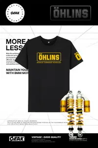 在飛比找樂天市場購物網優惠-OHLINS摩托車減震器改裝T恤衣服R1R6R15R3GSX