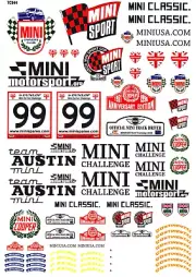 Stickers for Mini Cooper 1:10 RC car, suit Tamiya and old and new Mini Cooper