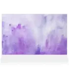 Home Decor Wall Sign Purple and White Watercolor Style D Art Picture Frame