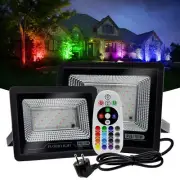 100W RGB LED Flood light Spotlight Color Changing Outdoor Floodlight W/ AU Plug