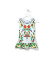 KIDS TANK WITH FRILL HEM ONE FLEW OVER