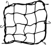 Motorcycle Elastic Luggage Net Hold Down Helmet Good Mesh Rack Hooks Nylon Mesh 30x30cm for Motorcycle Bike Bicycle(Black)