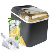 Ice Maker Nugget, Portable Smart Countertop Ice Maker Machine with Self Grey
