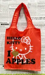 【震撼精品百貨】HELLO KITTY 凱蒂貓~日本SANRIO三麗鷗KITTY手提袋收納環保袋-紅*72021