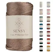 Sensy Premium 5mm 104 Yards Polyester Rope 100% Polypropylene Cord Macrame Co...