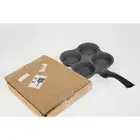 Pancake Pan Non-Stick Fried Egg Pan 4 Holes Frying Pan Pancakes Maker with--