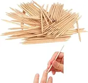 Orange Wood Stick, 3.0 inches (75 mm), Nail Stick, Nail Pusher, Nail Tool, Care Tool, Multi-functional, Easy Cuticle Treatment, Protruding Nail Correction, Parts, Polishing, Nail Art, DIY, 100 Pieces
