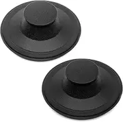 (2 Pack) Exact Replacement for InSinkErator STP-PL/STPPL Black Rubber Sink Stopper for Garbage Disposal – Compatible with Standard 3-1/2" Drains from Kohler, Waste King, Whirlpool, and More