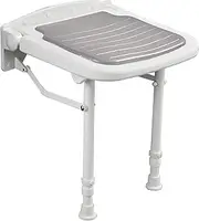 Folding Shower Seat Wall Mounted, Shower Chair for Inside Shower Foldable with Adjustable Legs Bathroom Safety Stool for Adults,Pregnant Woman, Seniors, Elderly and Disabled