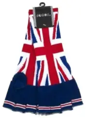 New Unisex Fingerless Union Jack Punk Rocker Gloves Arm Warmers UK Flag Britain