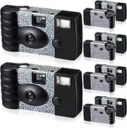 Treela 6 Pack of Disposable Camera for Wedding Bulk Bachelorette Single Use Flash 35mm Camera for Birthday Concert Travel Anniversary Party Supply Favor Vacation Gift (Rainbow Style)