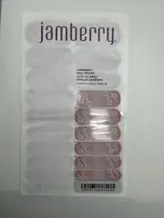 Jamberry Nail Wraps Cherried Away Full Sheet (floral/metallic)