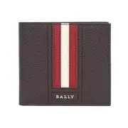 Genuine Bally Three-stripe Logo Trasai Men's Bifold Wallet TRASAI F241